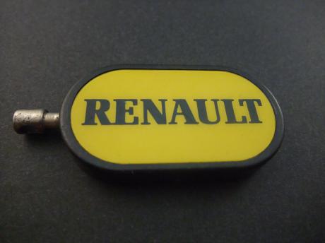 Renault emaille autosleutelhanger met vindersgegevens PTT